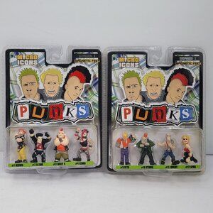 Micro Icons Series 1 Magnetic Punks Figure Set Of 2 NIB